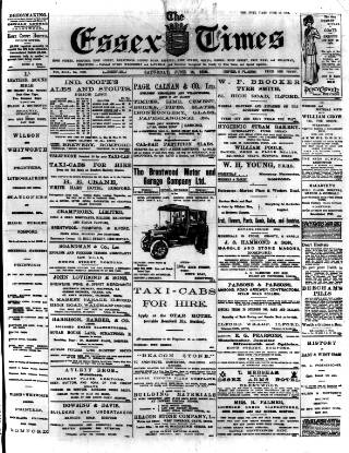 cover page of Essex Times published on June 18, 1910