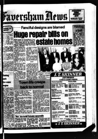 cover page of Faversham News published on February 2, 1979