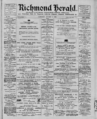 cover page of Richmond Herald published on August 2, 1902