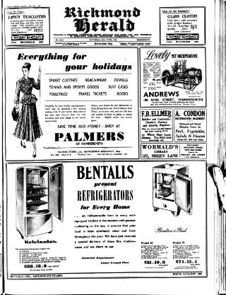 cover page of Richmond Herald published on June 18, 1949