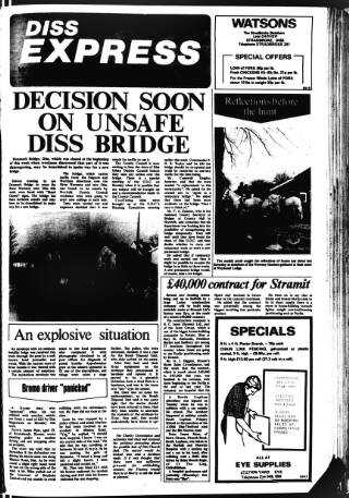 cover page of Diss Express published on February 2, 1973