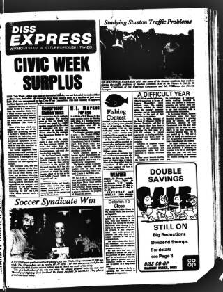 cover page of Diss Express published on August 2, 1974