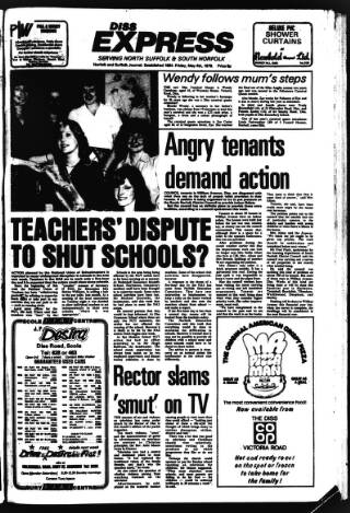 cover page of Diss Express published on May 4, 1979