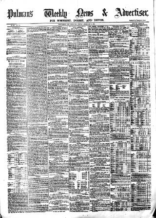 cover page of Pulman's Weekly News and Advertiser published on February 2, 1875