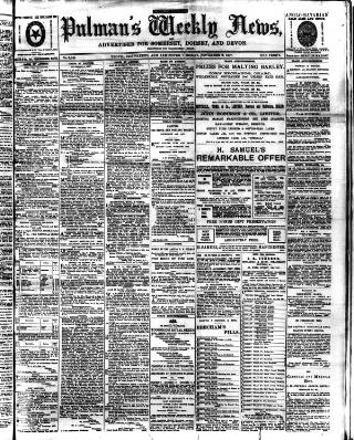 cover page of Pulman's Weekly News and Advertiser published on November 2, 1897