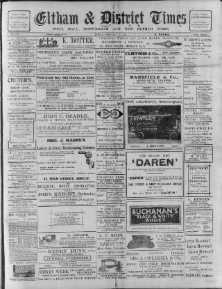 cover page of Eltham & District Times published on February 2, 1912