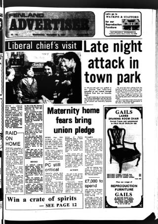 cover page of Fenland Citizen published on November 2, 1977