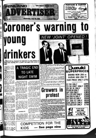 cover page of Fenland Citizen published on June 18, 1980