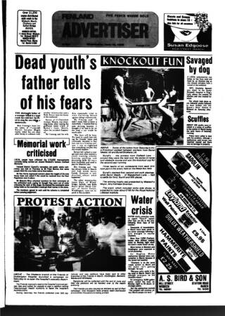 cover page of Fenland Citizen published on June 18, 1986