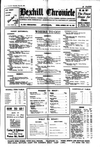 cover page of Bexhill-on-Sea Chronicle published on May 4, 1929