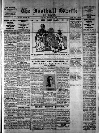 cover page of Football Gazette (South Shields) published on November 2, 1929