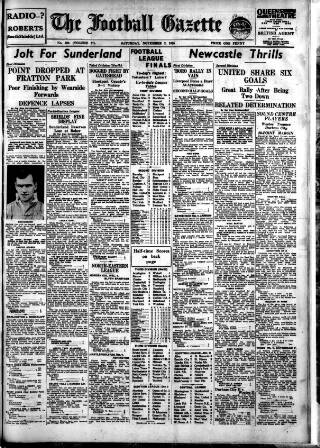 cover page of Football Gazette (South Shields) published on November 2, 1935