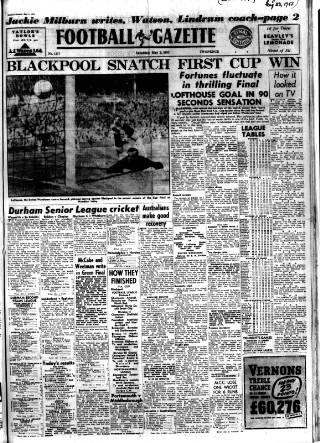 cover page of Football Gazette (South Shields) published on May 2, 1953