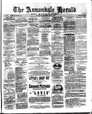 cover page of Annandale Herald and Moffat News published on June 18, 1885