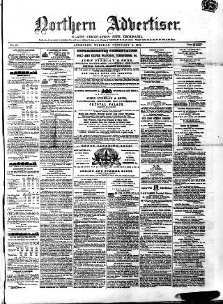 cover page of Northern Advertiser (Aberdeen) published on February 2, 1858
