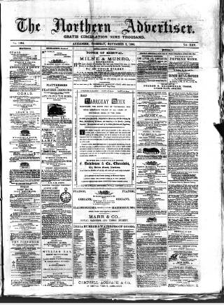cover page of Northern Advertiser (Aberdeen) published on November 2, 1880