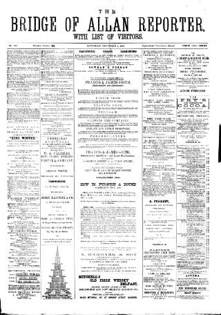 cover page of Bridge of Allan Reporter published on February 2, 1889