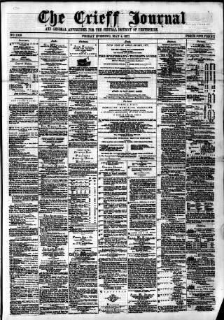 cover page of Crieff Journal published on May 4, 1877