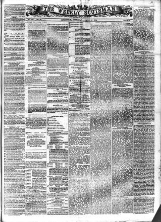 cover page of Weekly Scotsman published on August 2, 1884