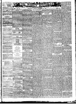 cover page of Weekly Scotsman published on September 17, 1887