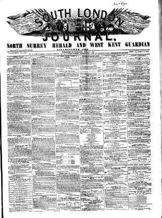 cover page of South London Journal published on June 18, 1864