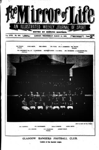 cover page of Boxing World and Mirror of Life published on March 19, 1902