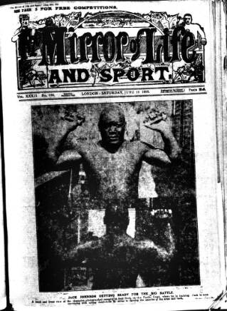cover page of Boxing World and Mirror of Life published on June 18, 1910