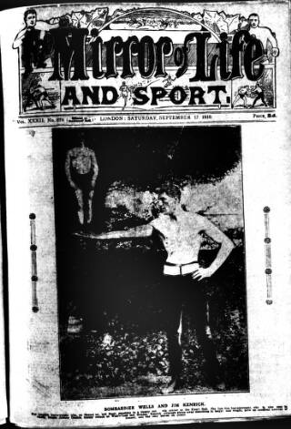 cover page of Boxing World and Mirror of Life published on September 17, 1910