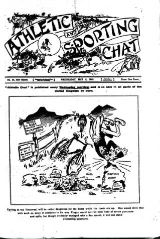 cover page of Athletic Chat published on May 2, 1900