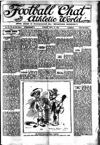 cover page of Athletic Chat published on September 17, 1901