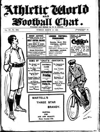 cover page of Athletic Chat published on March 19, 1907