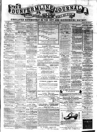 cover page of Dunfermline Journal published on September 17, 1881