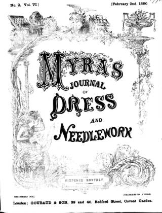 cover page of Myra's Journal of Dress and Fashion published on February 2, 1880