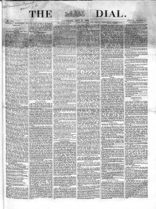 cover page of Dial published on May 2, 1863