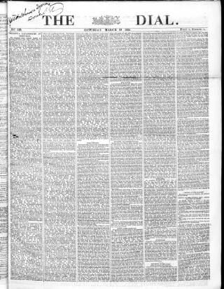 cover page of Dial published on March 19, 1864