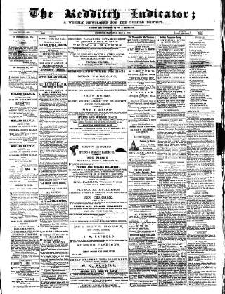 cover page of Redditch Indicator published on May 2, 1868