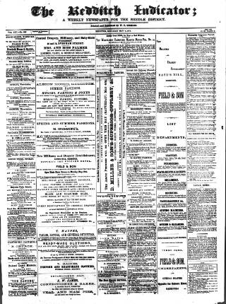 cover page of Redditch Indicator published on May 4, 1872