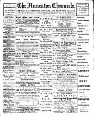 cover page of Nuneaton Chronicle published on May 2, 1890