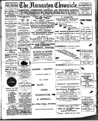 cover page of Nuneaton Chronicle published on March 19, 1897