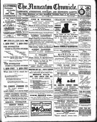 cover page of Nuneaton Chronicle published on November 2, 1900