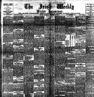 cover page of Irish Weekly and Ulster Examiner published on September 17, 1898