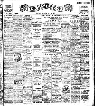 cover page of Ulster Echo published on May 2, 1904