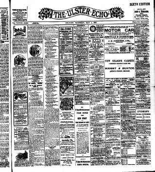 cover page of Ulster Echo published on May 4, 1907