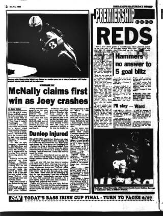 cover page of Ireland's Saturday Night published on May 2, 1998