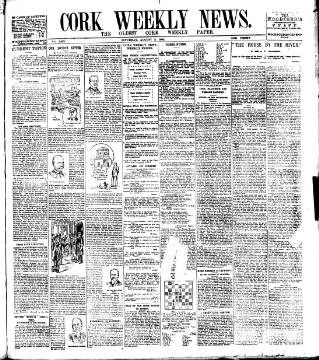 cover page of Cork Weekly News published on August 2, 1902