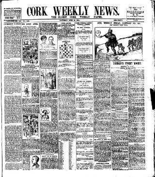cover page of Cork Weekly News published on June 18, 1904
