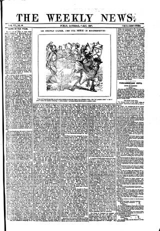 cover page of Dublin Weekly News published on May 4, 1867