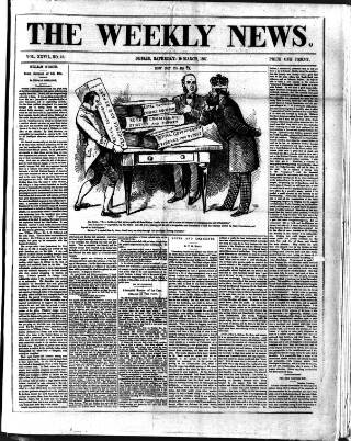 cover page of Dublin Weekly News published on March 19, 1887
