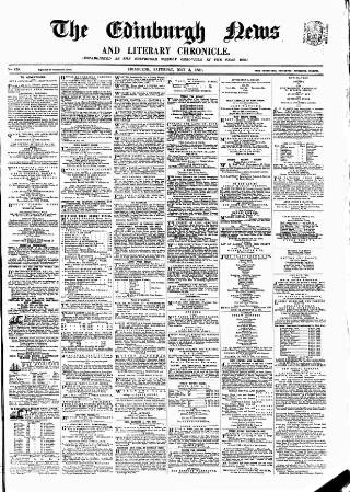 cover page of Edinburgh News and Literary Chronicle published on May 2, 1857