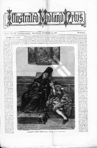 cover page of Illustrated Midland News published on November 12, 1870